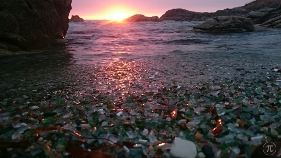 Solpor na praia dos Cristais