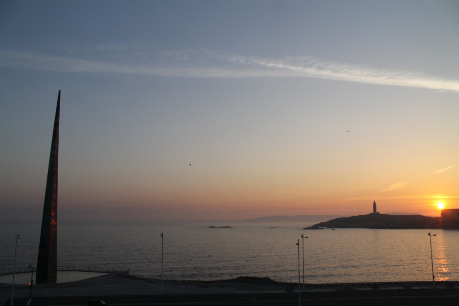 Amanecer sobre Coruña