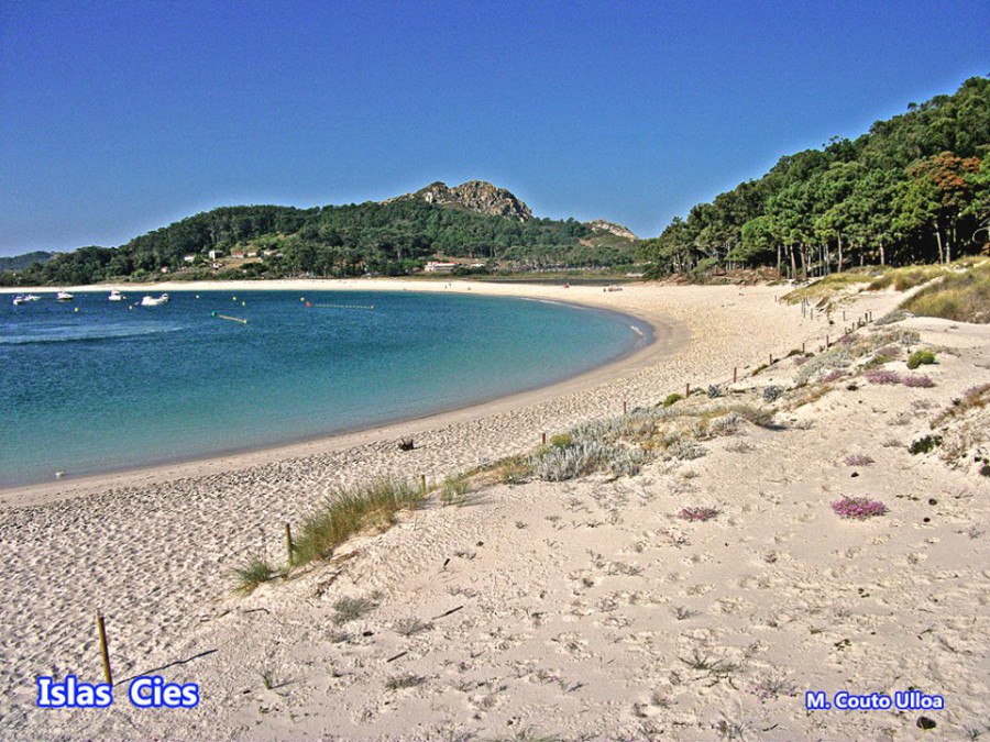 Islas Cies, playa de rodas