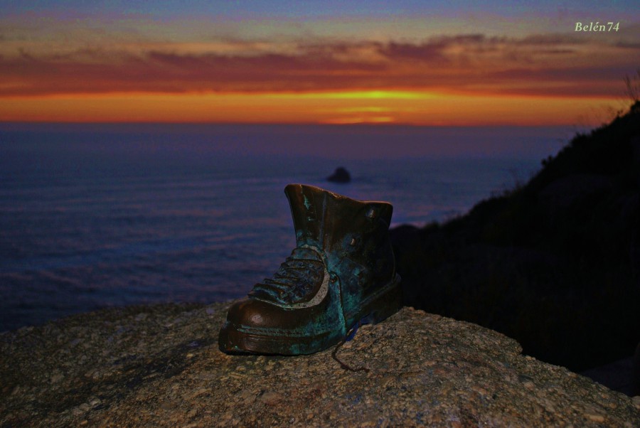 Bota del peregrino, Finisterre