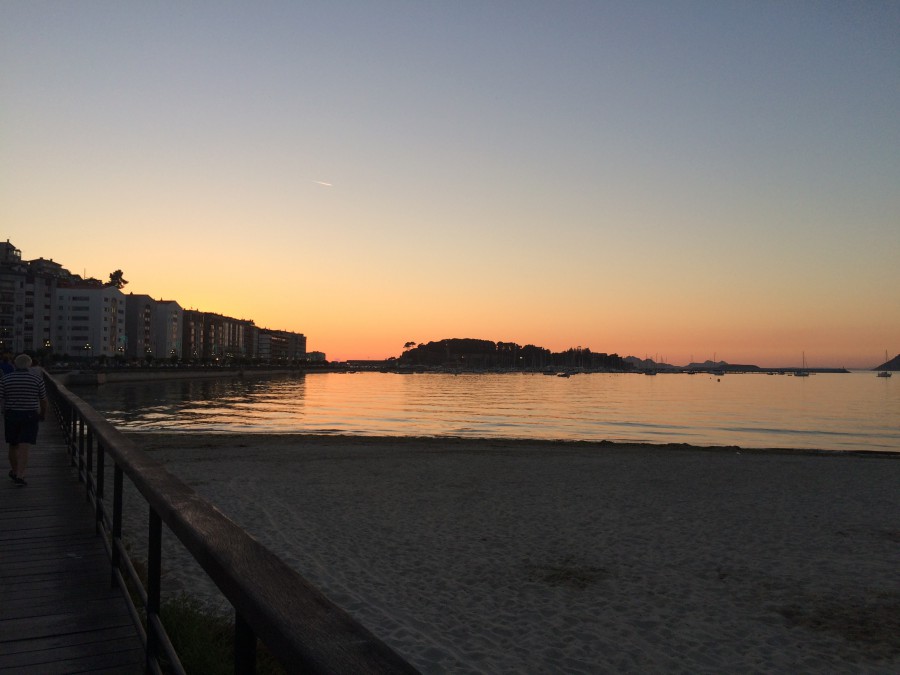 Posta de sol en Baiona