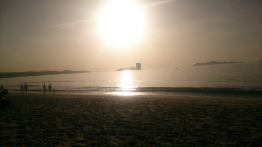 Atardecer en Samil en Octubre