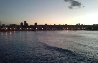 Anoitecer na Coruña