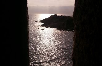 Vista do Illote da Lanzada dende Ermita 