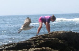 Caminando por las rocas