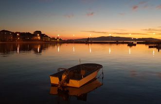 Anochece en Cambados