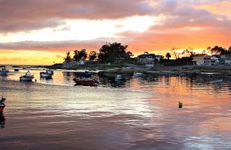 ILLA DE AROUSA  ATARDECER