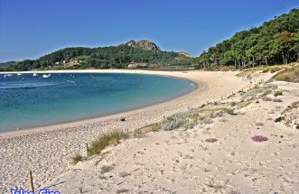 Islas Cies, playa de rodas