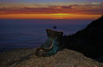 Bota del peregrino, Finisterre