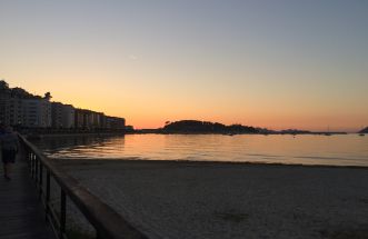 Posta de sol en Baiona